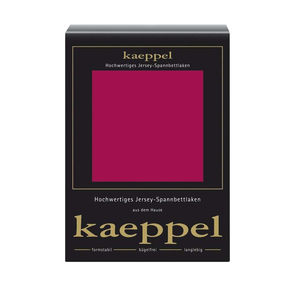 Jersey Spannbettlaken Spannbetttuch rubin rot