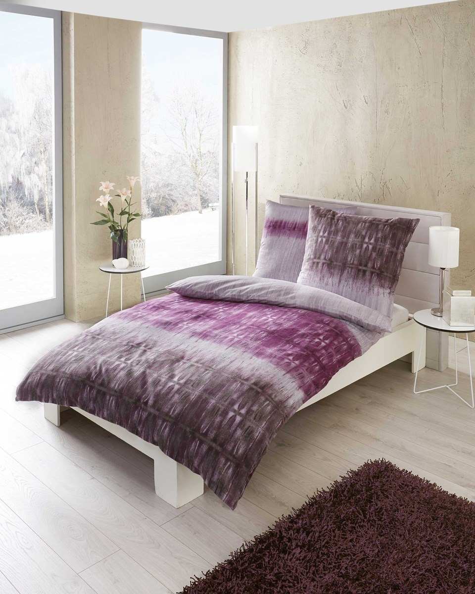 Biber Bettwäsche Garnitur in violett