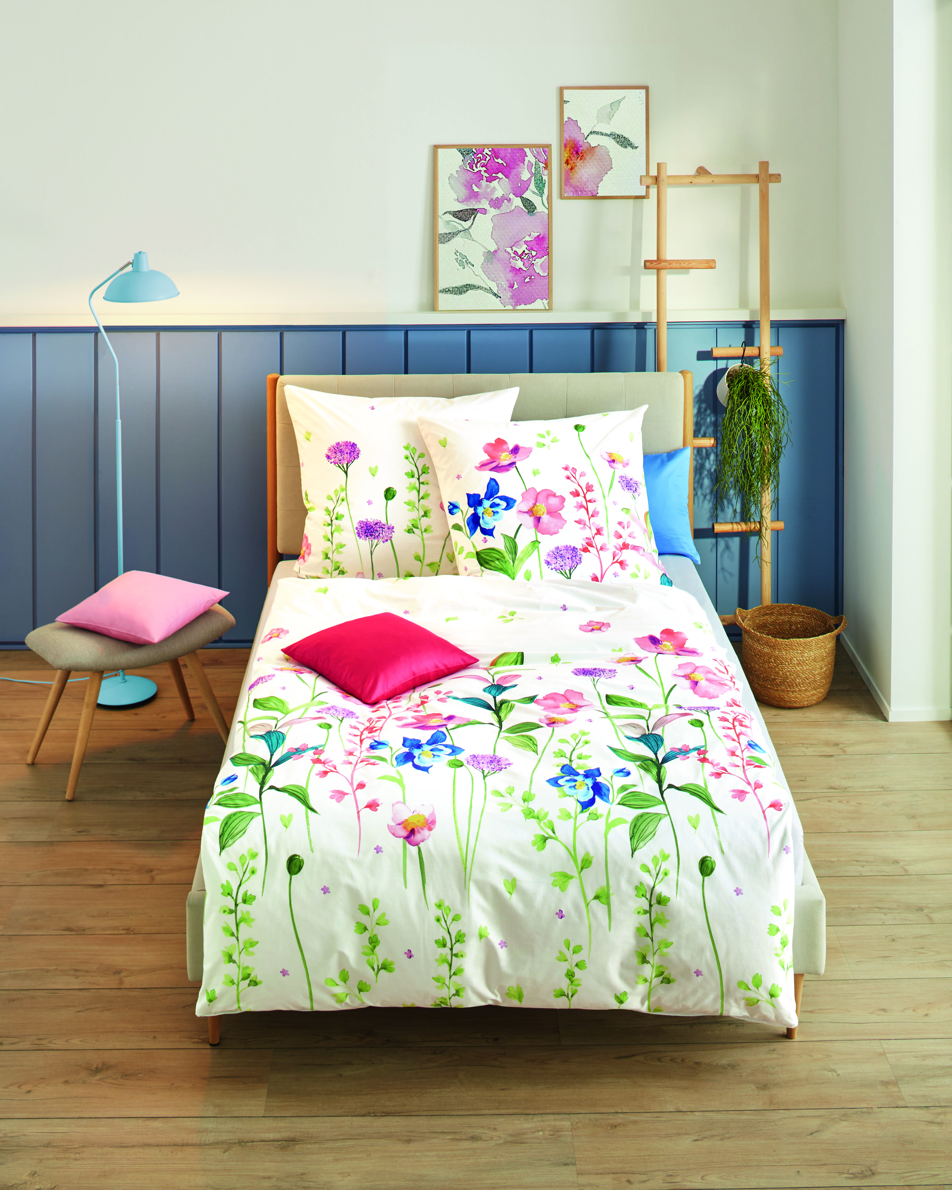 Dessin-570-Summer-Meadow-Colorit-08-bunt Poly-Cotton Perkal Bettwäsche bunt