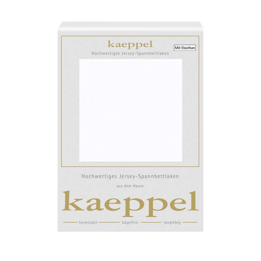 Spannbettlaken Jersey Elastan weiss