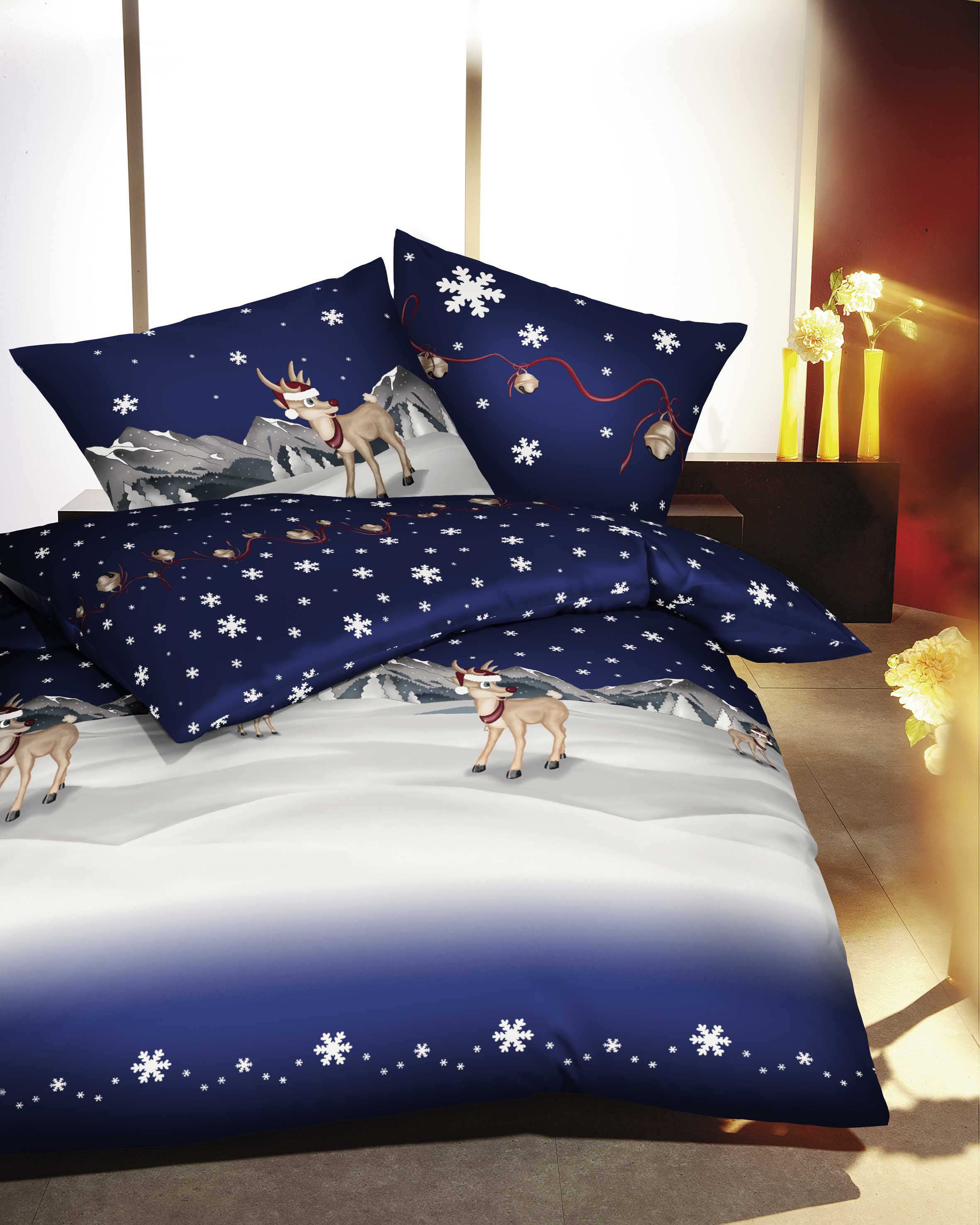 Biber Bettwäsche Winterwonderland Weihnachten