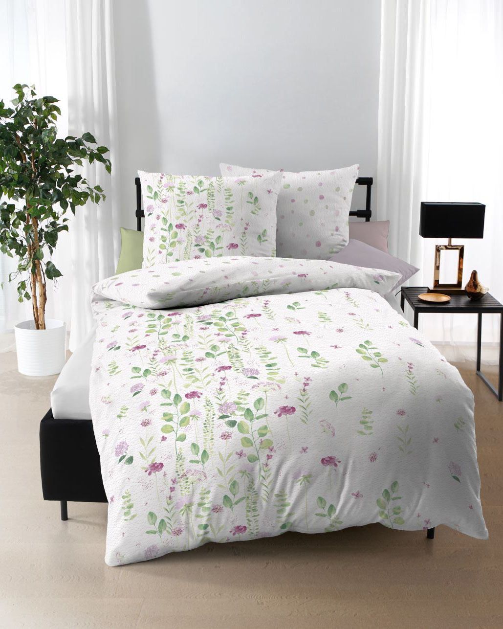 Dessin-292-Eucalyptus-Colorit-18-pink-Seersucker-Mapping6 Seersucker Bettwäsche pink