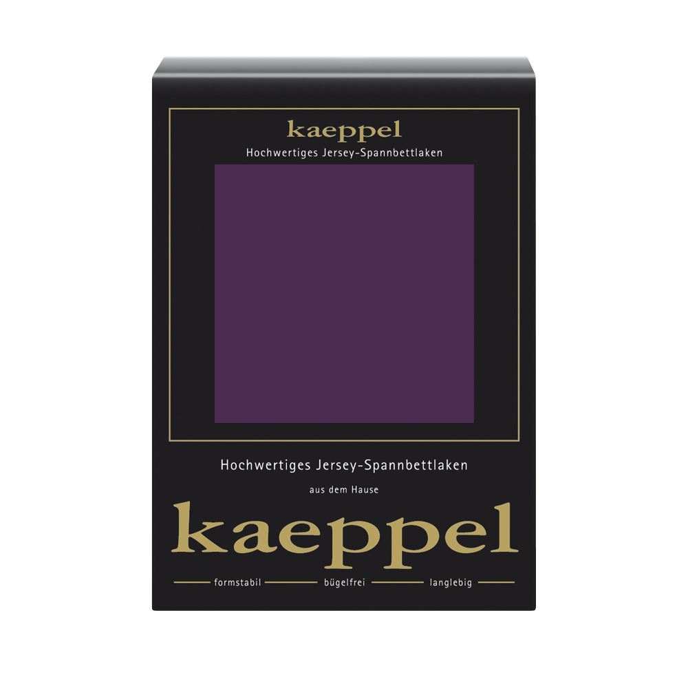 Jersey Spannbettlaken Spannbetttuch brombeer