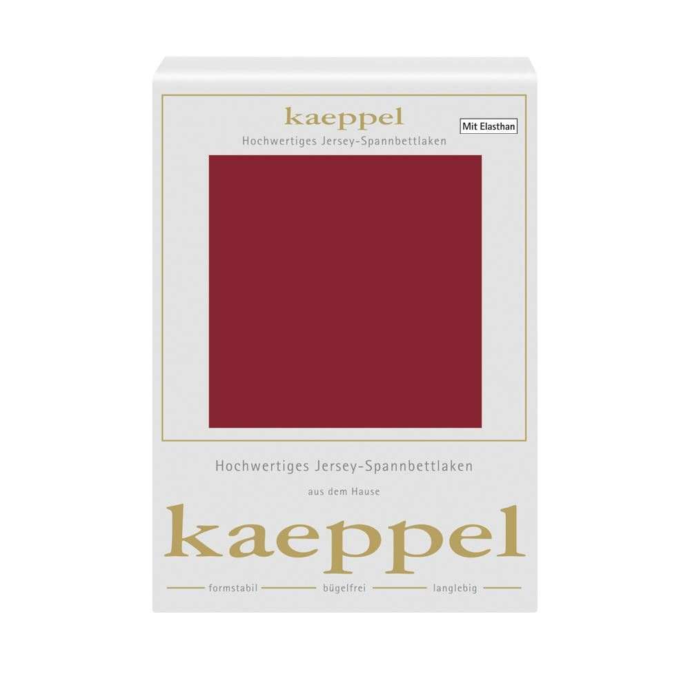 Spannbettlaken Jersey Elastan klassisch rot