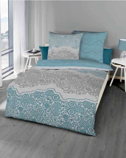 mako satin bettwäsche türkis ornamente mako satin bettwäsche türkis ornamente