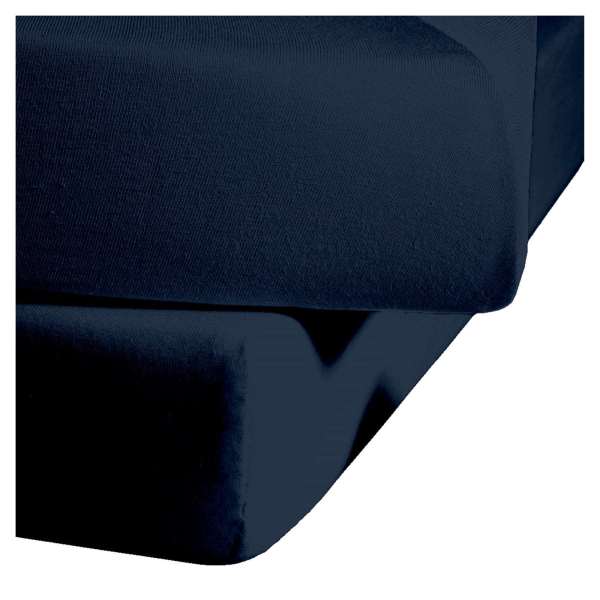 Biber Spannbettlaken marine Biber Spannbettlaken marine