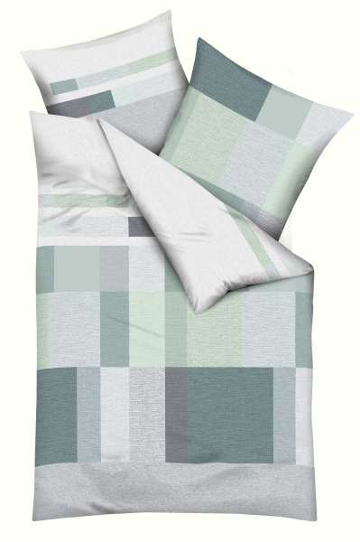 Mako Satin Bettwäsche mint Mako Satin Bettwäsche mint