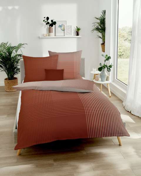 Mako-Satin Bettwäsche terra Mako-Satin Bettwäsche terra