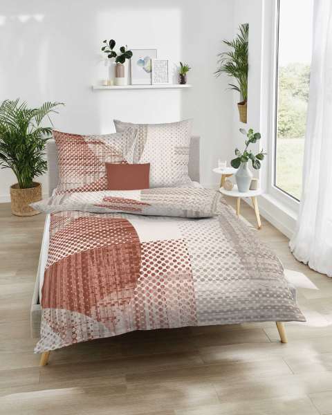 Mako Satin Bettwäsche terra Mako Satin Bettwäsche terra