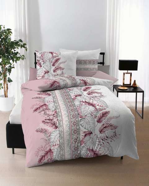 Mako Satin Bettwäsche rosé Mako Satin Bettwäsche rosé