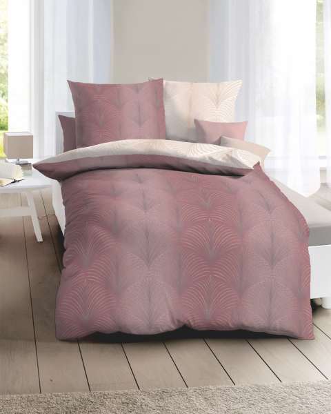 Mako Satin Bettwäsche mauve Mako Satin Bettwäsche mauve