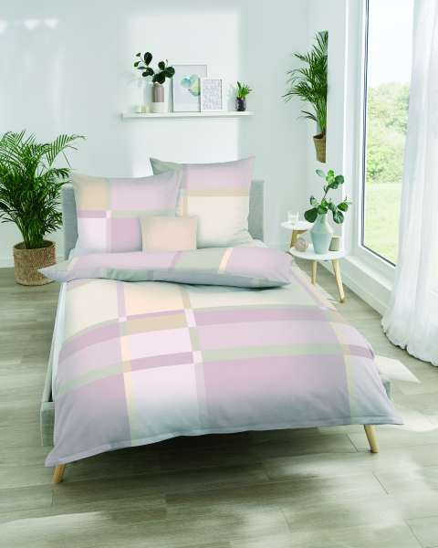 Mako Satin Bettwäsche rosé Mako Satin Bettwäsche rosé