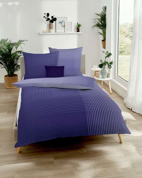 Biber Bettwäsche violett Biber Bettwäsche violett