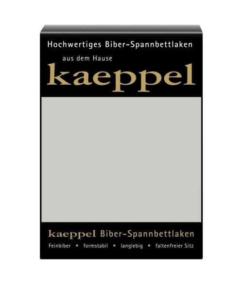 Biber Spannbetttuch kaeppel silber Biber Spannbetttuch kaeppel silber