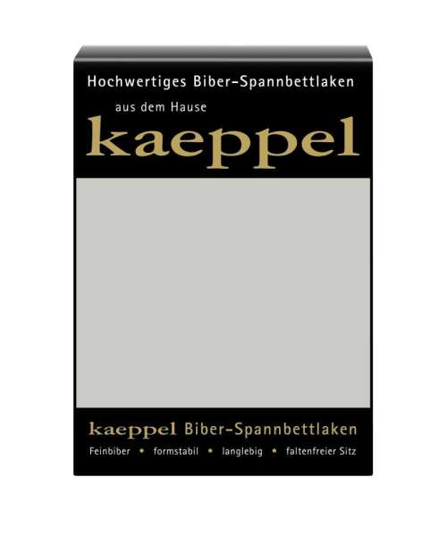 Biber Spannbetttuch kaeppel silber