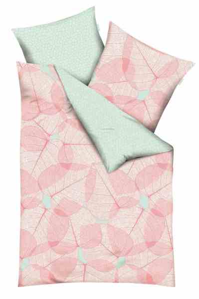Mako Satin Bettwäsche koralle Mako Satin Bettwäsche koralle