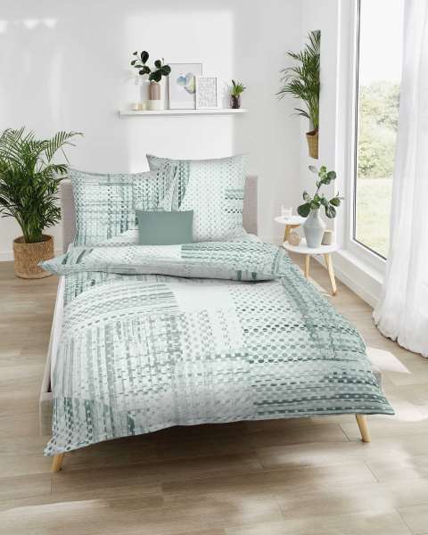 Mako Satin Bettwäsche jade Mako Satin Bettwäsche jade