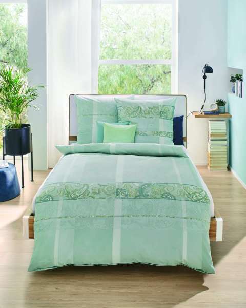 Mako Satin Bettwäsche jade Mako Satin Bettwäsche jade