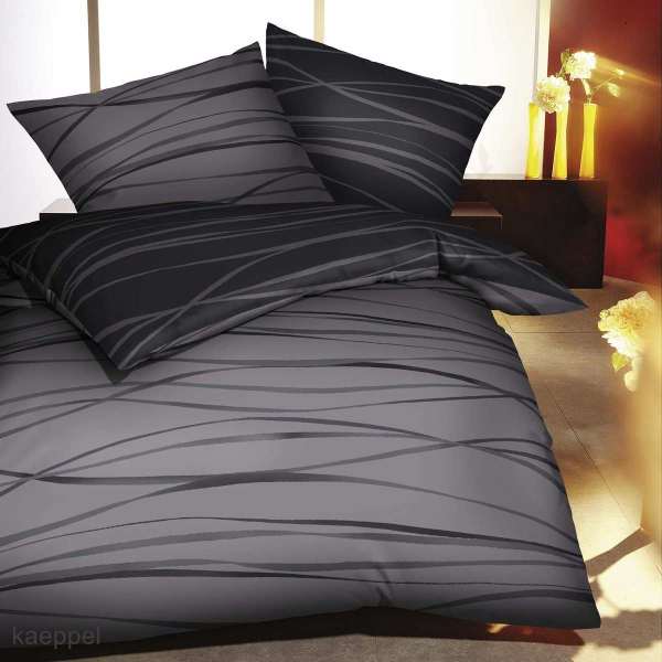 Mako Satin Bettwäsche zinn grau Mako Satin Bettwäsche zinn grau