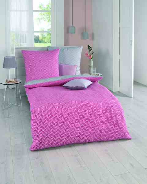 Seersucker Bettwäsche pink Seersucker Bettwäsche pink