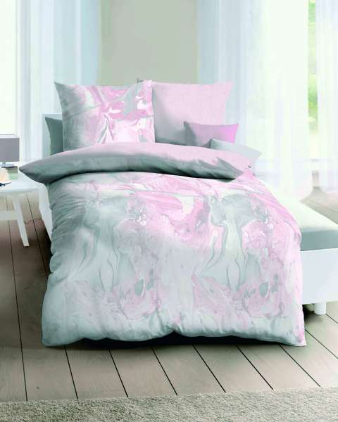 Mako Satin Bettwäsche rosé Mako Satin Bettwäsche rosé