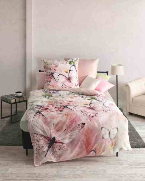Mako Satin Bettwäsche rosé Mako Satin Bettwäsche rosé