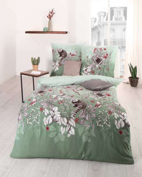 Biber Bettwäsche jade Biber Bettwäsche jade