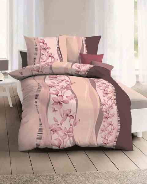 Mako Satin Bettwäsche mauve Mako Satin Bettwäsche mauve