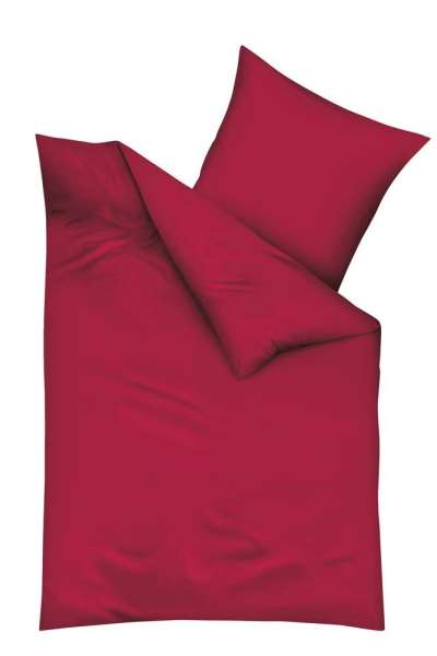 UNI Biber Bettwäsche kaeppel 3000-548 karmin rot UNI Biber Bettwäsche kaeppel 3000-548 karmin rot