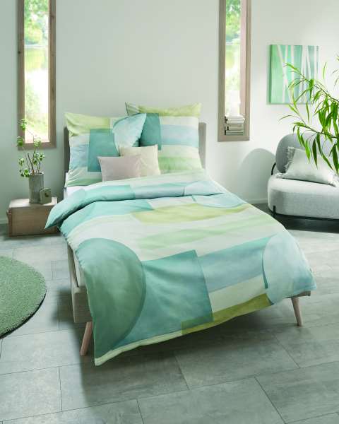 Mako Satin Bettwäsche jade Mako Satin Bettwäsche jade