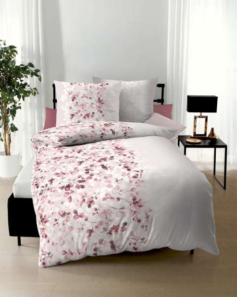 Mako Satin Bettwäsche rosé Mako Satin Bettwäsche rosé