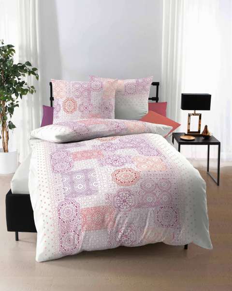Poly Cotton Perkal Bettwäsche pink Poly Cotton Perkal Bettwäsche pink