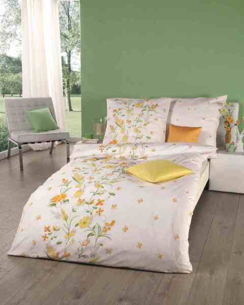 Poly-Cotton Perkal Bettwäsche gelb Poly-Cotton Perkal Bettwäsche gelb