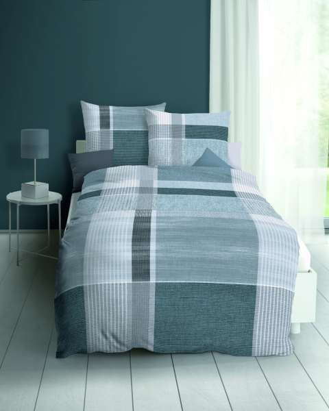 Mako Satin-Bettwäsche graphit-grau Mako Satin-Bettwäsche graphit-grau