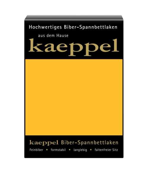 Biber Spannbetttuch gelb Biber Spannbetttuch gelb