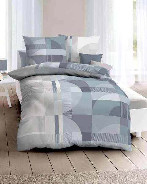 Mako Satin Bettwäsche graphit Mako Satin Bettwäsche graphit