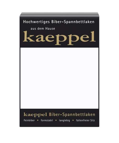 Biber Spannbetttuch kaeppel weiss