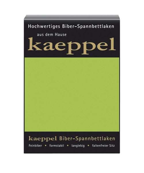 Biber Spannbetttuch grün Biber Spannbetttuch grün