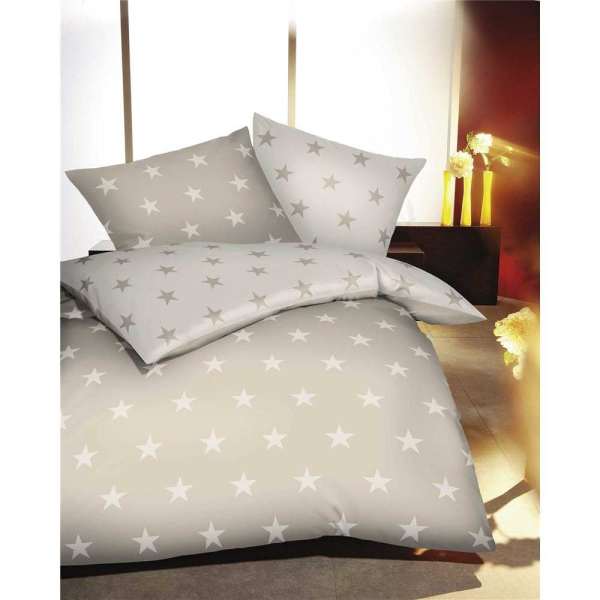Mako Satin Bettwäsche natur creme Mako Satin Bettwäsche natur creme