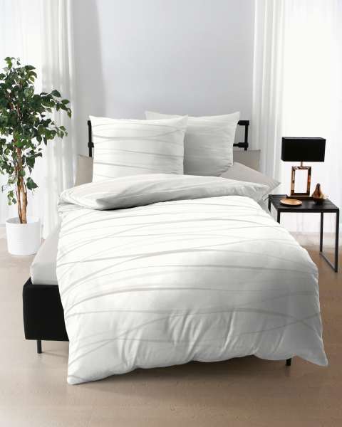 Mako Satin Bettwäsche créme Mako Satin Bettwäsche créme