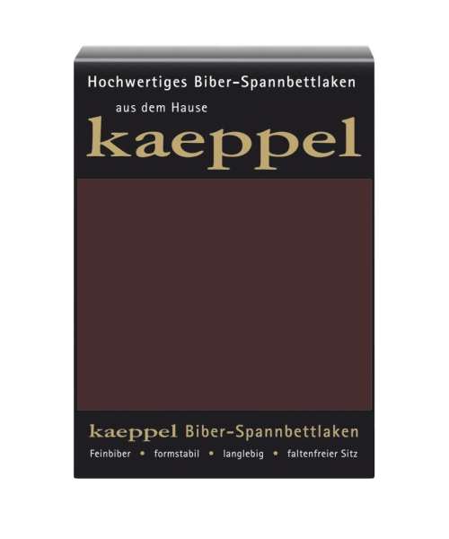 Biber Spannbetttuch nougat braun Biber Spannbetttuch nougat braun