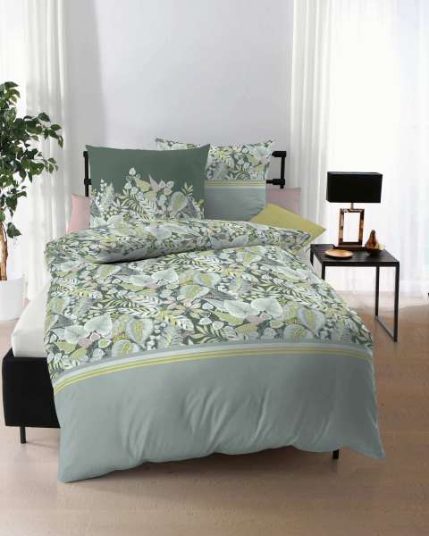 Mako Satin Bettwäsche jade Mako Satin Bettwäsche jade